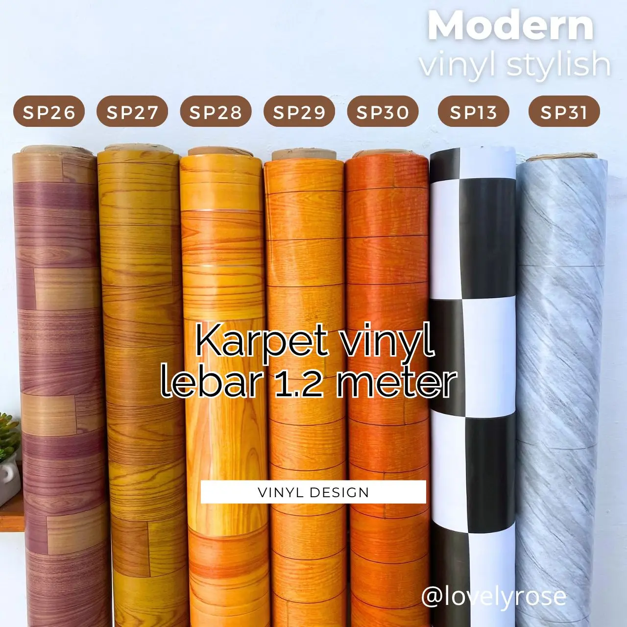 (PER METER )KARPET LANTAI PLASTIK DAN TAPLAK MEJA  MOTIF BAGUS  LEBAR 120 CM KARPET VINYL