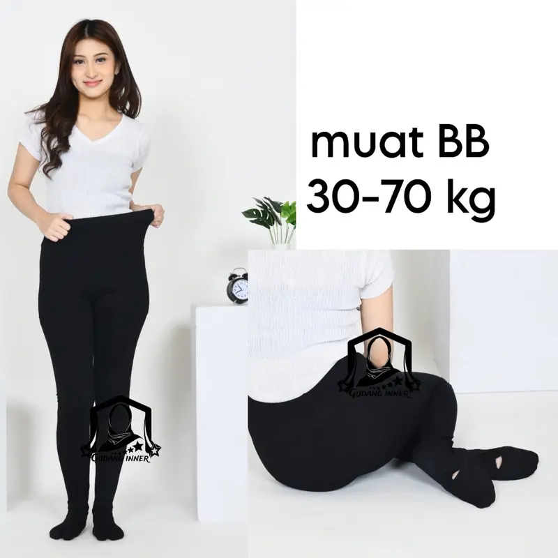 Legging Wudhu Dewasa Bahan Spandek Kaos Rayon Premium Nyaman 0