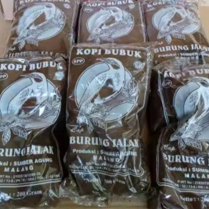 terlaris 5 bungkus kopi cap burung jalak/kopi murni tanpa campuran / khas malang 200 gram 1