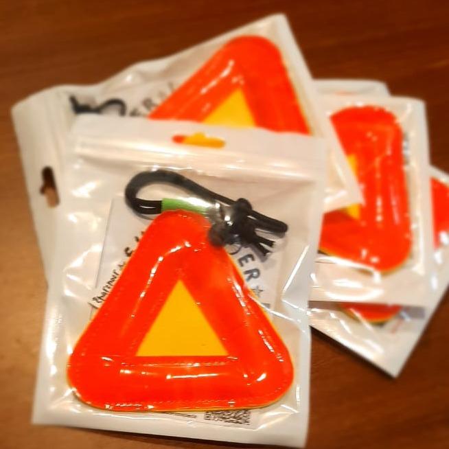 Sharenoer biketag triangle reflector Timbul 10 cm Sepeda 0