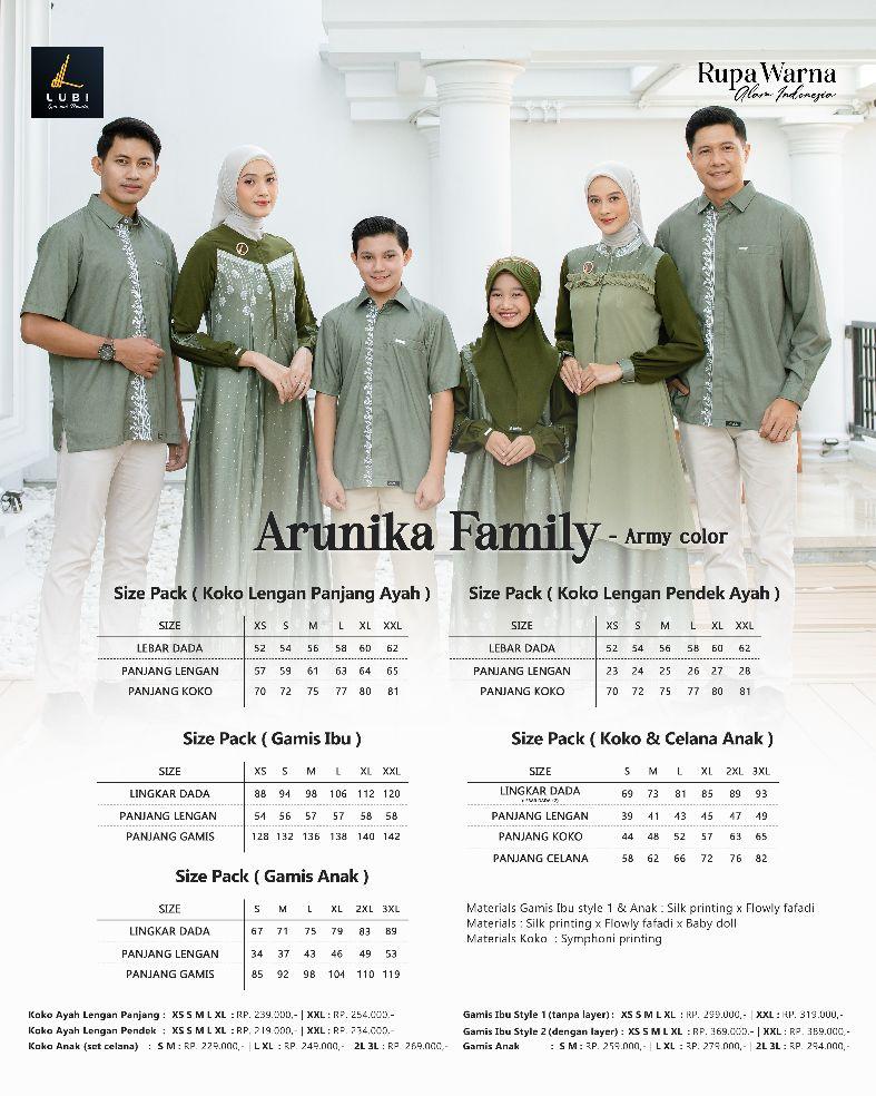 ARUNIKA FAMILY ARMY SARIMBIT 2026 BY LUBI FASHION ARUNIKA FAMILY ARMY SARIMBIT 2026 BY LUBI FASHION