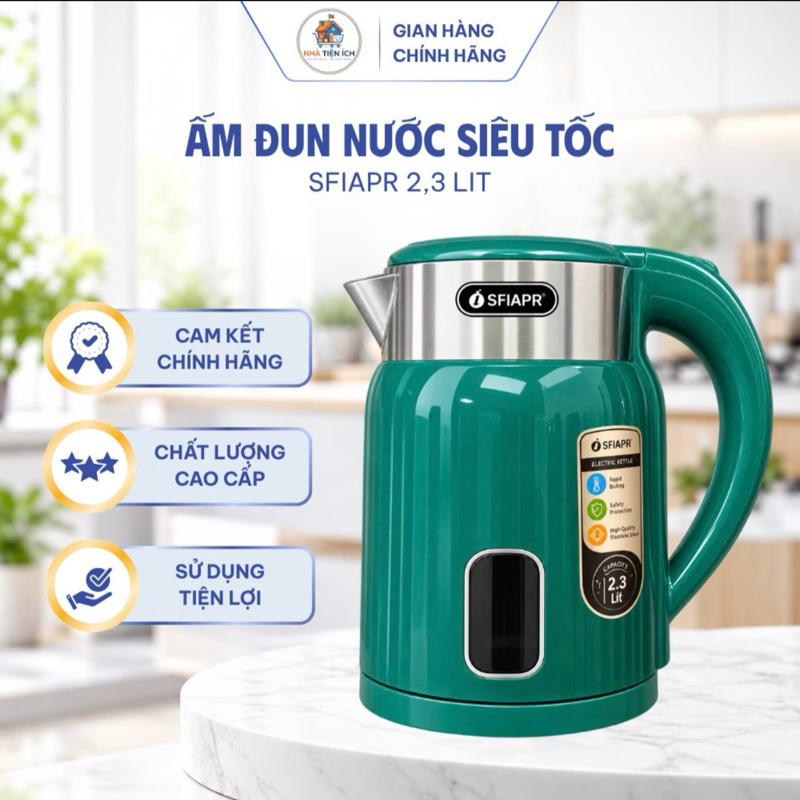 SFIAPR Ấm Siêu Tốc SFIAPR ST160 - Ấm Điện Nhanh Chóng & Tiện Lợi cho Mọi Gia Đình( Màu Ngẫu Nhiên)