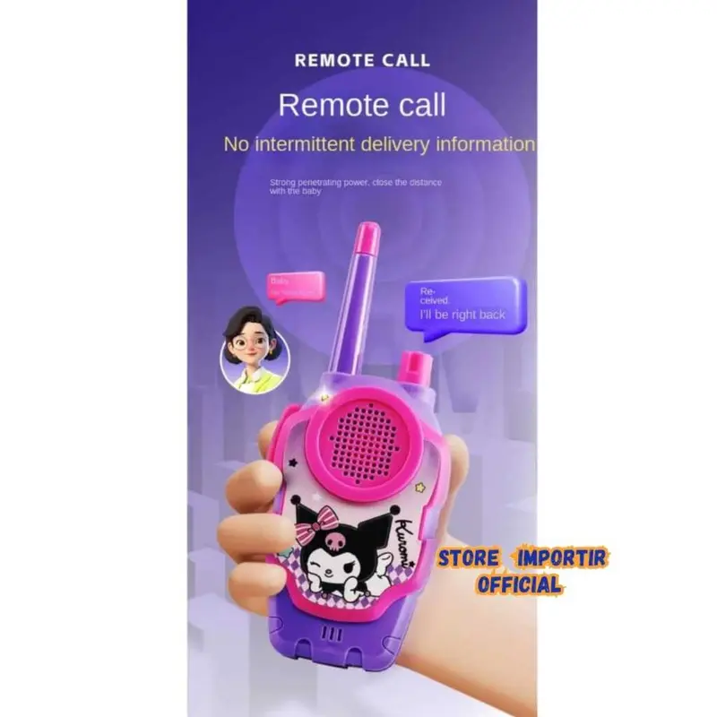 Mainan Talkie Walkie Kuromi Interphone Viral 181 2 Mainan Komunikasi Karakter - Toys 1