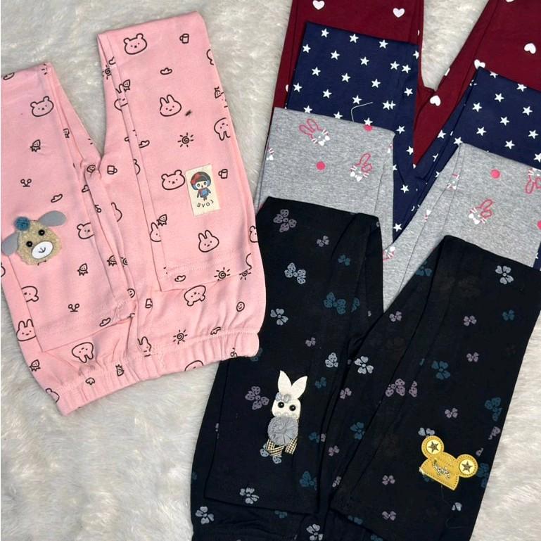 Lejing Anak Perempuan Usia 0 bulan-9 Tahun Bermotif Bahan Katun Strech Lejing Anak Nyaman di Pakai 1