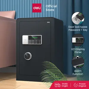 Deli Brankas Besi Digital / Digital Safe Box Double Unlocking Step LED Display ET551 - ET55X