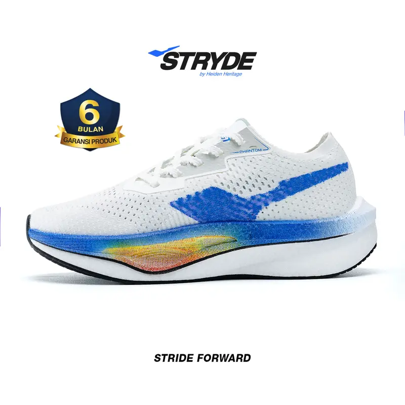 HEIDEN HERITAGE [HRTG] - PHANTOM STRYDE - BLUE FLAME | Sepatu Sneakers Sport Running Olahraga Casual Sekolah Pria Dewasa Original Hitam 0