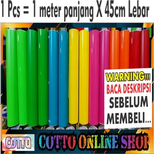 Stiker Scotlite Motor & Mobil 1 Meter x 45 Cm - Bahan Lentur - Car, Pilihan Warna Tersedia