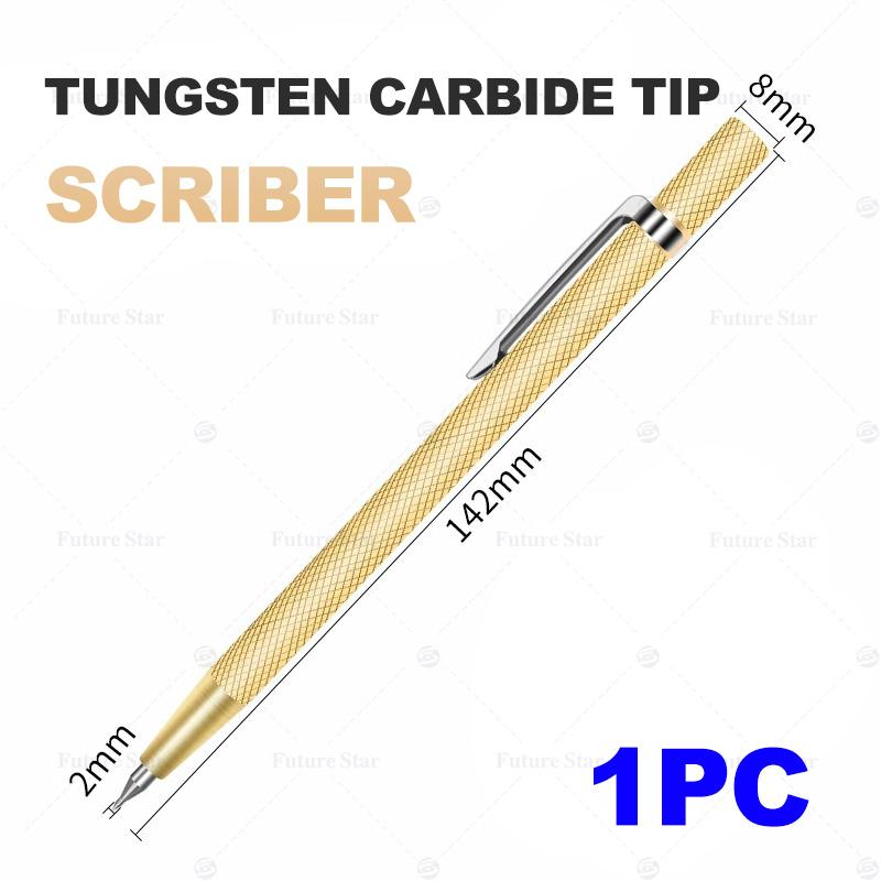 Alat Pemotong Kaca / Pisau Potong Kaca / 2-19mm Keramik Ubin Glass Cutter Diamond Granit Cutting Tool Manual Multifungsi Alat Penanda Garis Model Pulpen Tool Set 2 In 1 Ukir Nat Stainless Metal 6