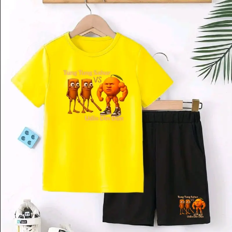 baju stelan anak udin din dun vs tung tung tung sahur 3