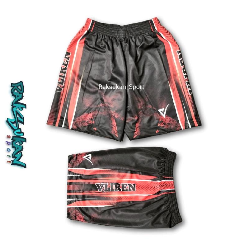 Celana Voli Volly Vliren Celana Printing Pria Celana Olahraga Kolor Voli celana Boxer Sport 4