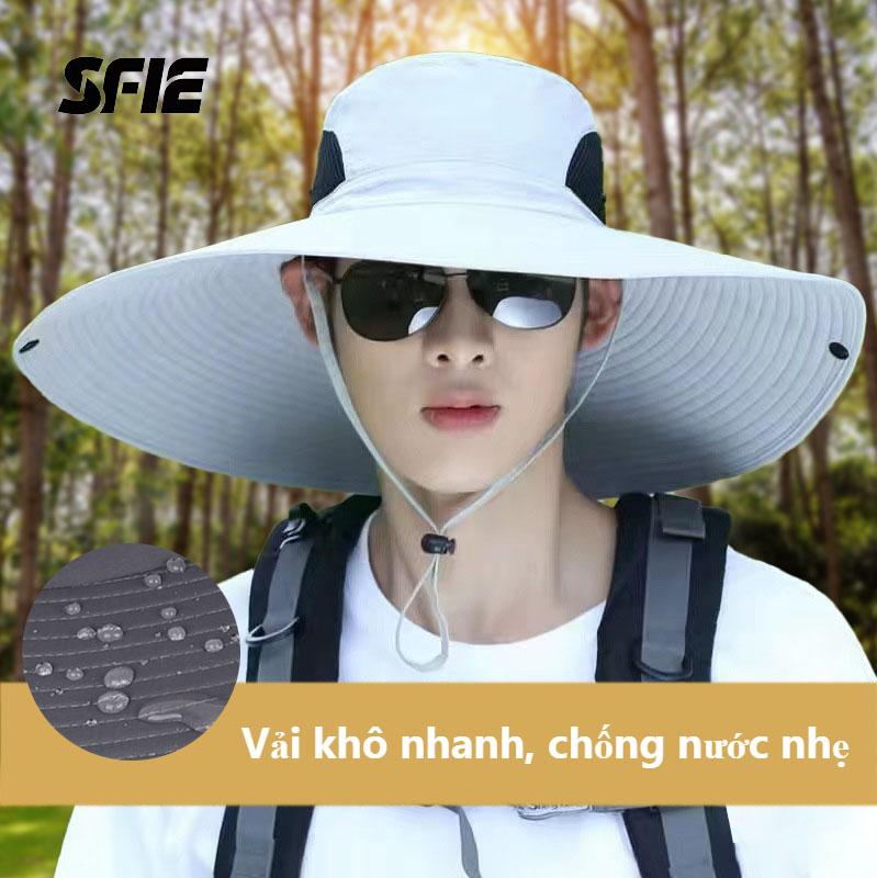 Mũ Chống Nắng, Thích Hợp Cho Nam Và Nữ, Mũ Câu Cá Ngoài Trời, Mũ Xô Rộng Vành 15Cm, Chống Thấm Nước, Có Thể Gập Lại, Thiết Kế Ngụy Trang Mái Hiên, Chống Tia UV, Lý Tưởng Cho Mùa Hè, SP-03