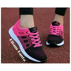 LANISHOP - Sepatu Wanita SENAM Casual Sport Olahraga Kasual Sneakers Stylish Nyaman Karet Berkualitas Tinggi Modern untuk Kegiatan Sehari-hari Cewek Biru Putih Hitam