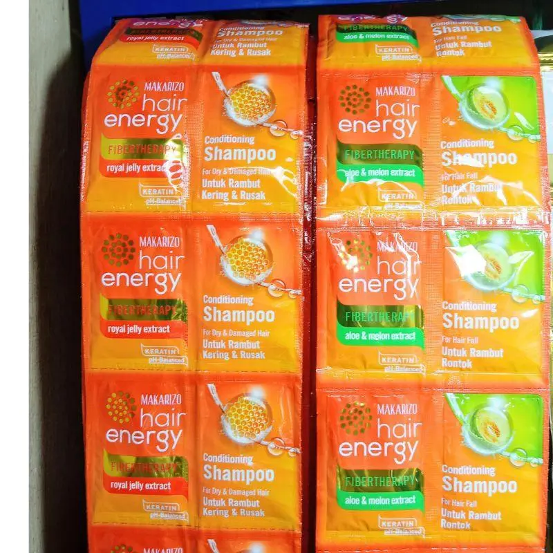 30PC MAKARIZO Hair Energy Fibertherapy Conditioning & Shampoo 10ml