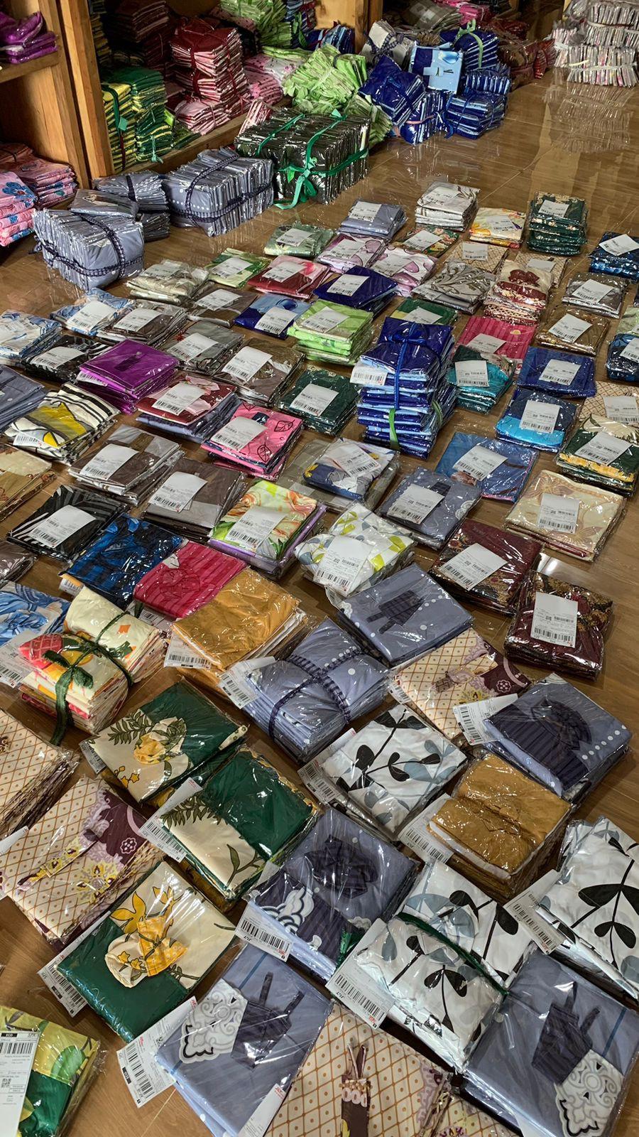 Gorden Pintu Jendela Motif Batik aring Model Smokring Tinggi 220 Gorden Pintu Jendela Motif Batik aring Model Smokring Tinggi 220