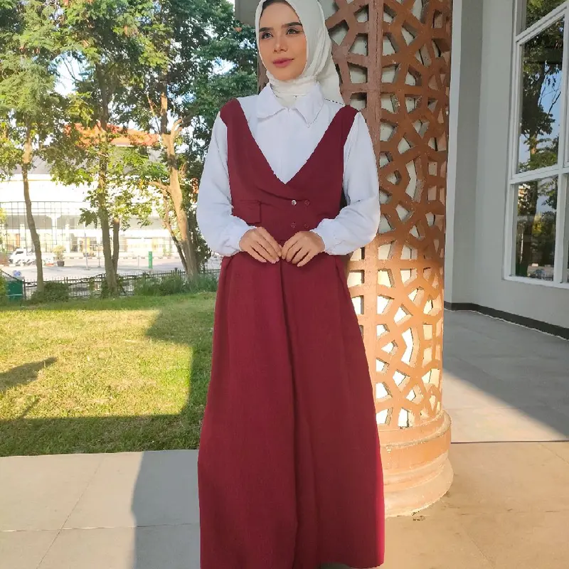 Gamis dres tanggung 2 ukuran ld 100 ld 110 cm 3