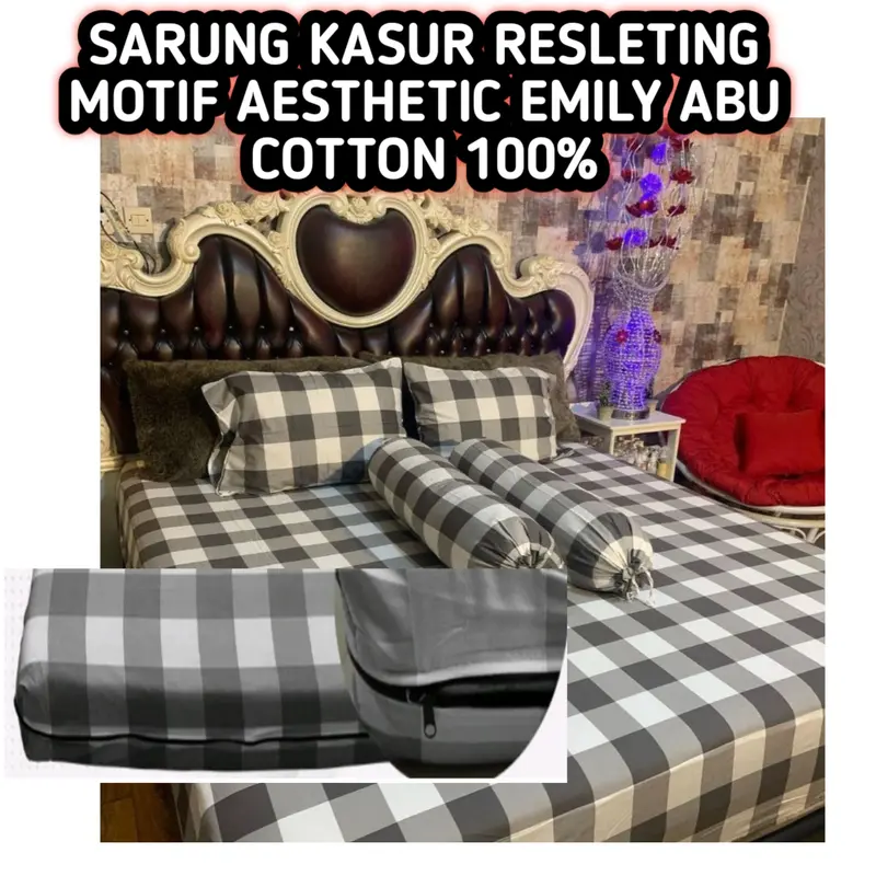 SARUNG KASUR RESLETING POLOS NO.1 180X200X20 BAHAN COTTON DISPERS 7