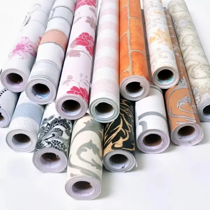 Wallpaper Dinding Marmer Granite Marmer 45cm x 4m Wallpaper White Marmer Cream Mocca Black Marmer 0
