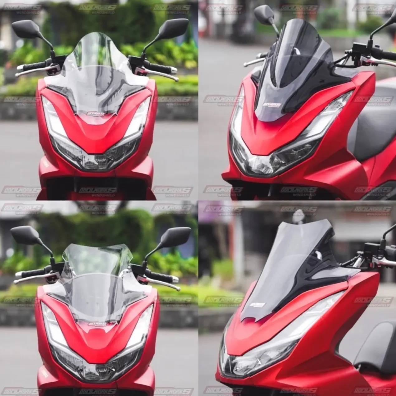 Visor Windshield Super Jenong dan Batman PCX160 Motorcycle