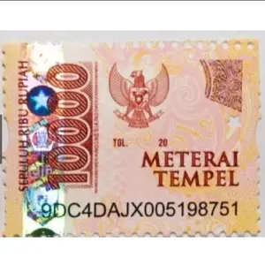 Paket 10 Pcs MateraiposIndonesia Asli Benda Pos