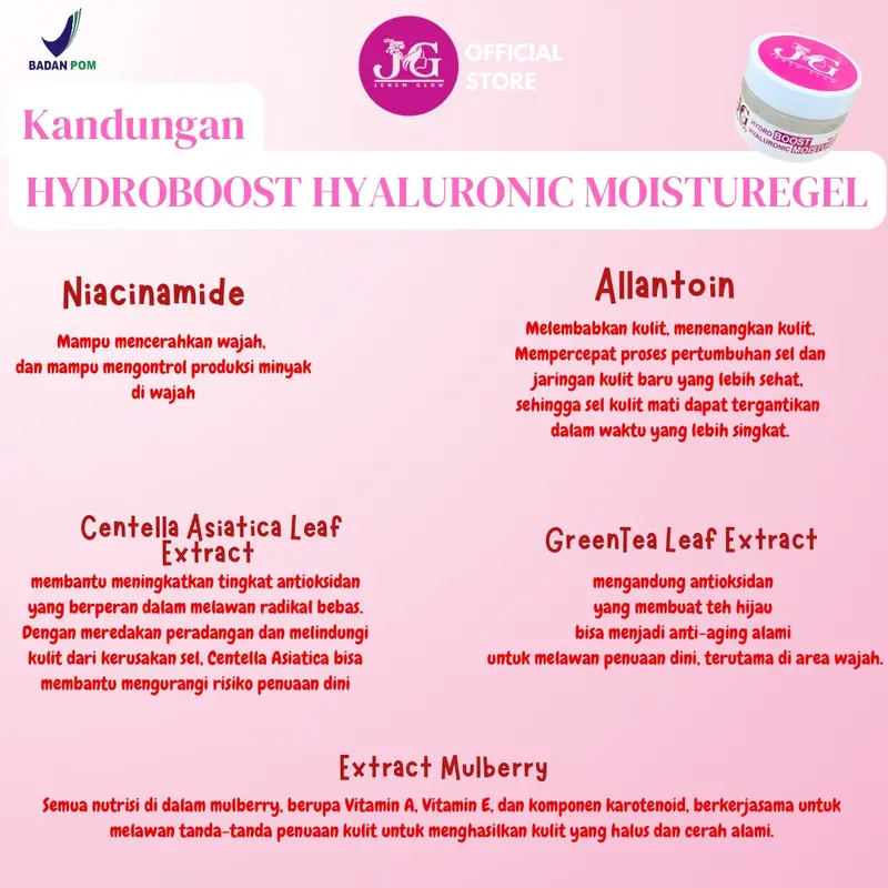 Moist Hydro boost Gel 30gram by Jenemglow 3
