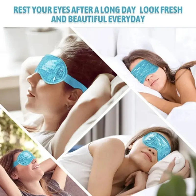 Hot & Cold Gel Sleeping Beads Eye Mask - Penutup Kompres Mata Panas & Dingin 8
