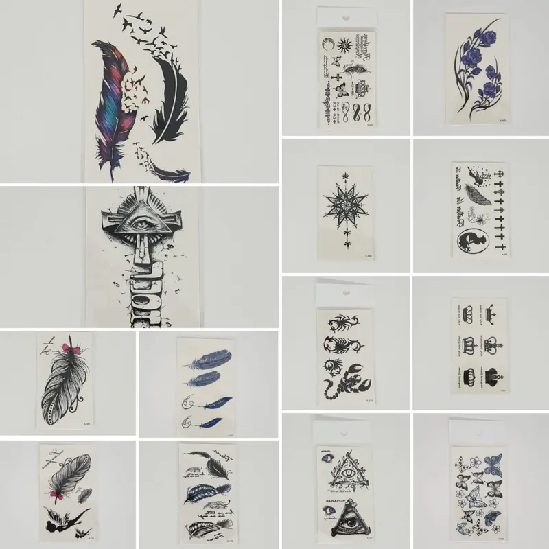 Tato Temporer Temporary Tattoo Tato anti air Sticker Air Premium Quality 100% Barang Import 0