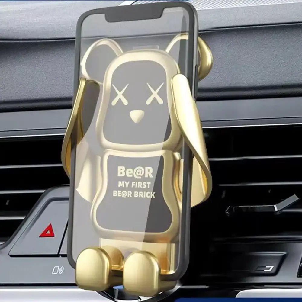 Car holder violent bear new air outlet gravity support car navigation creative in-car mobile phone holder VOPH101