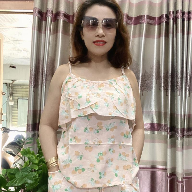 Bộ Đùi 2 Dây (Tà trước Bèo ).Quần có Túi .Tonlanh Nữ 0