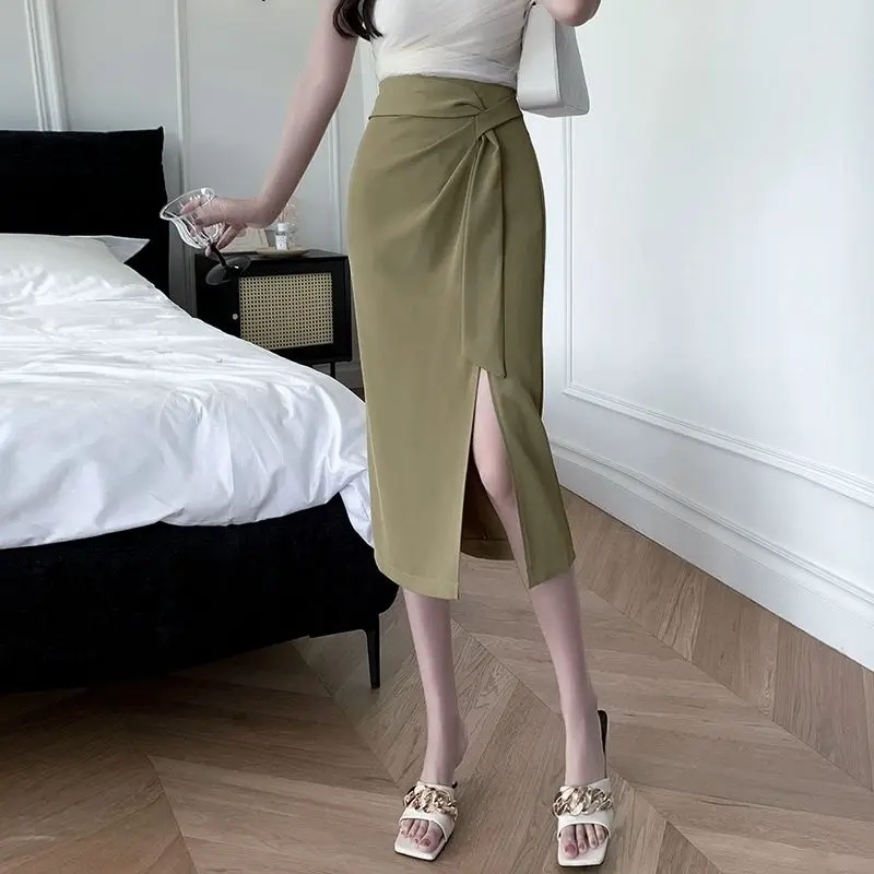 KHARIZKA - Tamara Midi skirt Rok Style Korea Rok Casual Flowy Rok Wanita Korean look Korean Skirt Remaja Dewasa Pesta 5