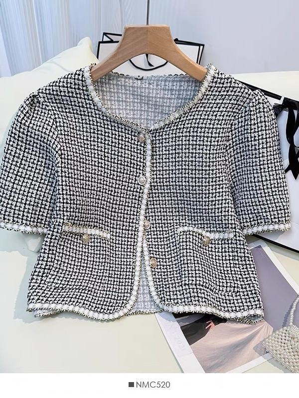 Blazer Ryu Knitwear Wanita Atasan Outer Panjang Baju Motif Crop Tebal Katun Casual Kardigan Jaket Bunga Sweater 2