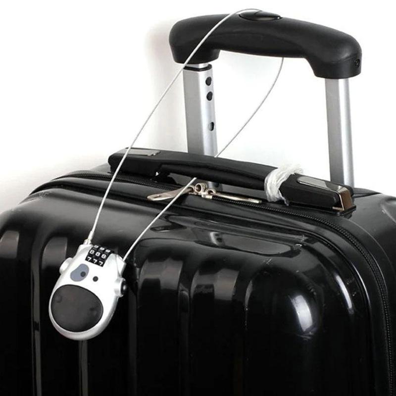 Product Introduction of Motorcycle Helmet Lock Electric Vehicle Helmet Anti-theft Combination Lock Suitcase Wire Lock N4N8 29