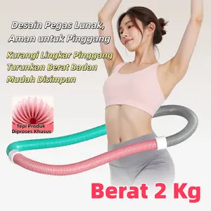 【Berat 2 Kg】Hula Hoop Fitness Versi Ekonomis 2.0 Kg – Tidak Sakit, Seru untuk Latihan Perut!