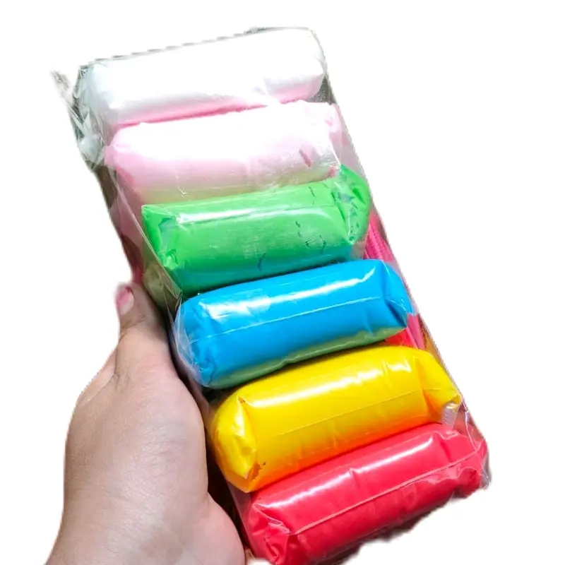 slem bantal besar satu pack isi 6 pcs  clay polymer besar mainan anak edukatif  mainan anak yang sangat mengedukasi Slime Toys Squishy 0
