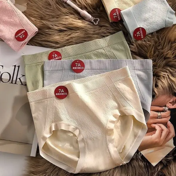 Combo 10 Quần Lót Nữ Cạp Cao Gen Cotton Mã 7A FreeSize 45-65kg Women 4