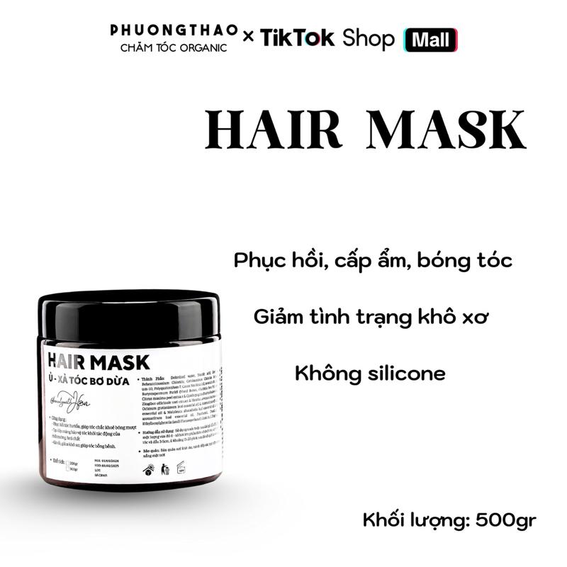 Kem Ủ Xả Bơ Dừa cấp ẩm, phục hồi tóc size 500gram Chăm Sóc Tóc