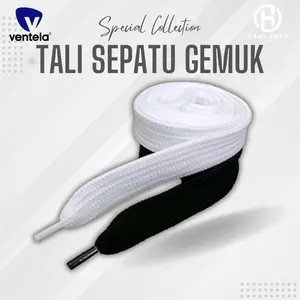 Tali Sepatu Vns Knu Vault Gendut - Warna Hitam dan Putih Pria Wanita Shoe
