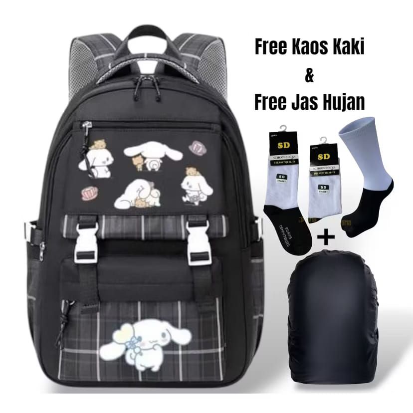 TAS SEKOLAH ANAK TAS RANSEL ANAK PEREMPUAN SD SMP SMA MOTIF KARAKTER KARTUN CINNAMOROLL FASHION ANAK TAS SEKOLAH ANAK TAS RANSEL ANAK PEREMPUAN SD SMP SMA MOTIF KARAKTER KARTUN CINNAMOROLL FASHION ANAK