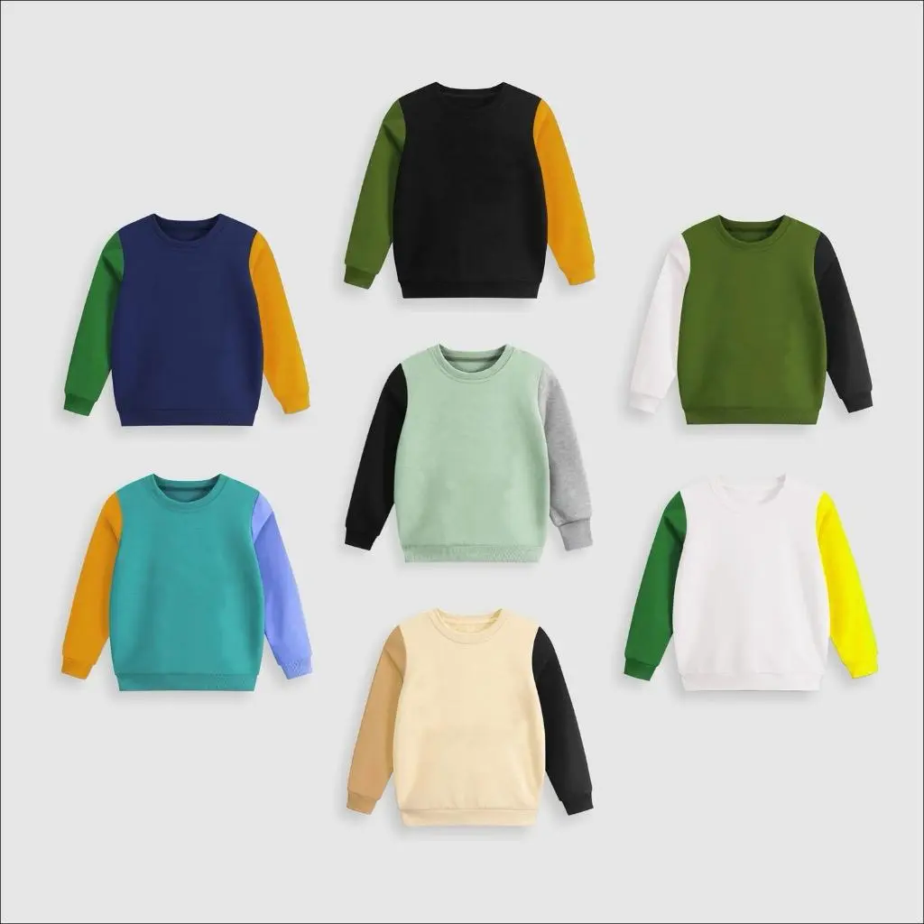 PETER Sweater Anak Crewneck Warna Kombinasi