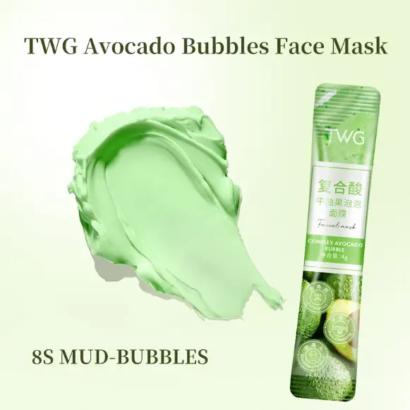 TWG Complex Sour Avocado Bubble Facial Mask - Masker Wajah dengan Busa Ekstrak Alpukat 4