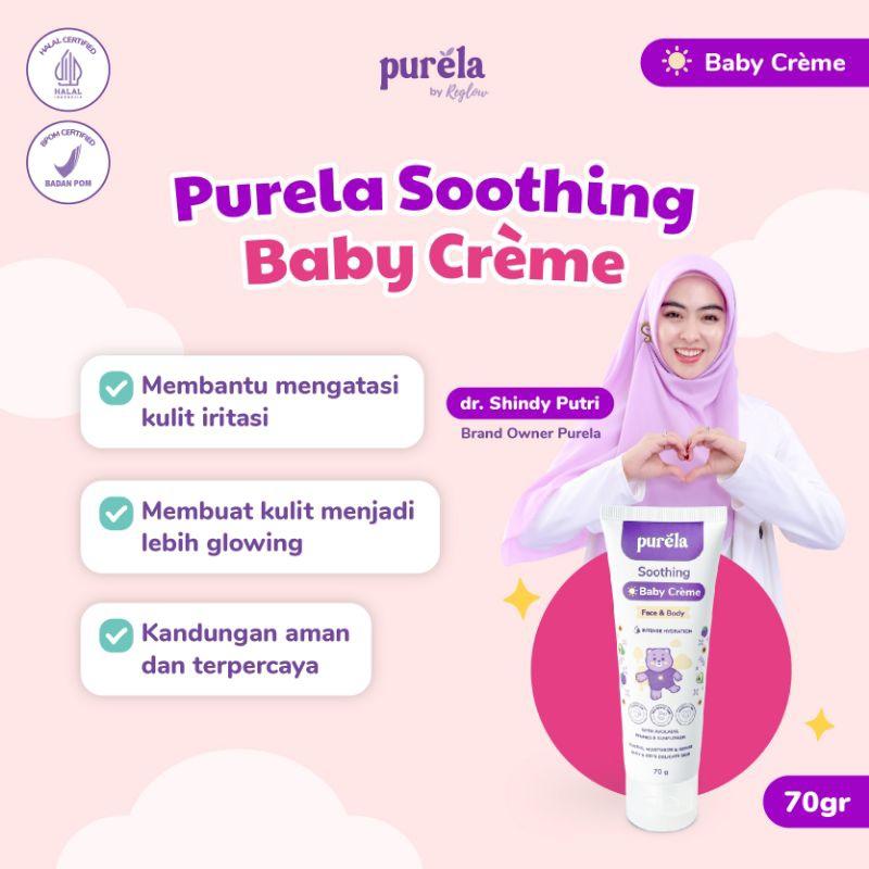 PURELA Soothing Baby Cream & Baby Lotion Combo Glowing - Membantu Mencerahkan & Mengatasi Permasalahan kulit Anak dan Bayi Penghilang Ruam Popok 2