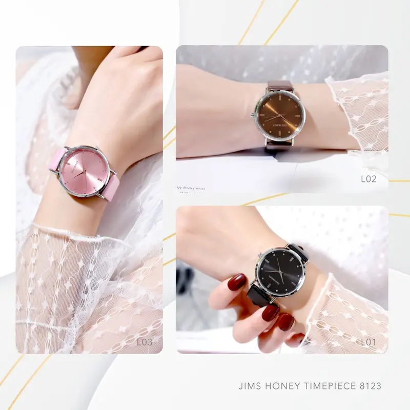Jimshoney Watch 8123 - Jam Tangan Wanita  Analog Wanita Original Timepiece Import Trendy 1