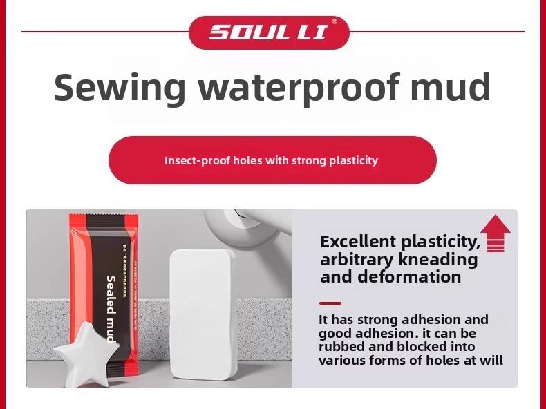Product Introduction of Air conditioner hole sealing putty for waterproofing, household filler for water pipes, toilets, rodent prevention, leak sealing, fireproof clay for wall hole repair 2