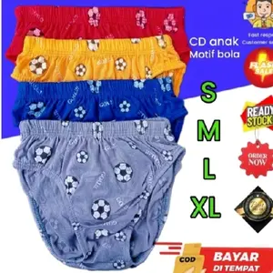 12 Pcs Celana Dalam Anak Cowok Motif Bola - Bahan Katun Lembut dan Nyaman - Fashion pakaian dalam - CD ANAK MOTIF BOLA
