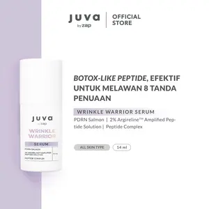 Juva by zap Wrinkle Warrior Serum 14 ml - Serum Aging dengan kandungan Argireline Peptide [Busui & Bumil Friendly]