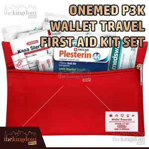 Onemed P3K Wallet Travel First Aid Kit Set Tas Pouch Dompet + Isi
