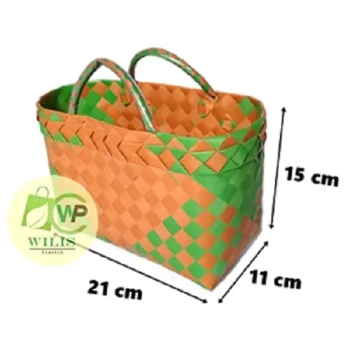 TAS Souvenir Tas Anyaman Plastik Tas souvenir murah untuk BERKATAN HAMPERS Souvenir Parcel Hantaran Sembako Wadah Thinwall Sterofoam Belanja 1