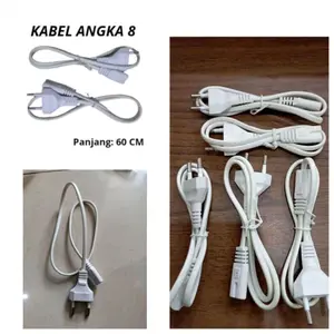 KABEL POWER TIPE ANGKA 8 EMERGENCY LAMP SENTER CHARGE RAKET NYAMUK Lampu