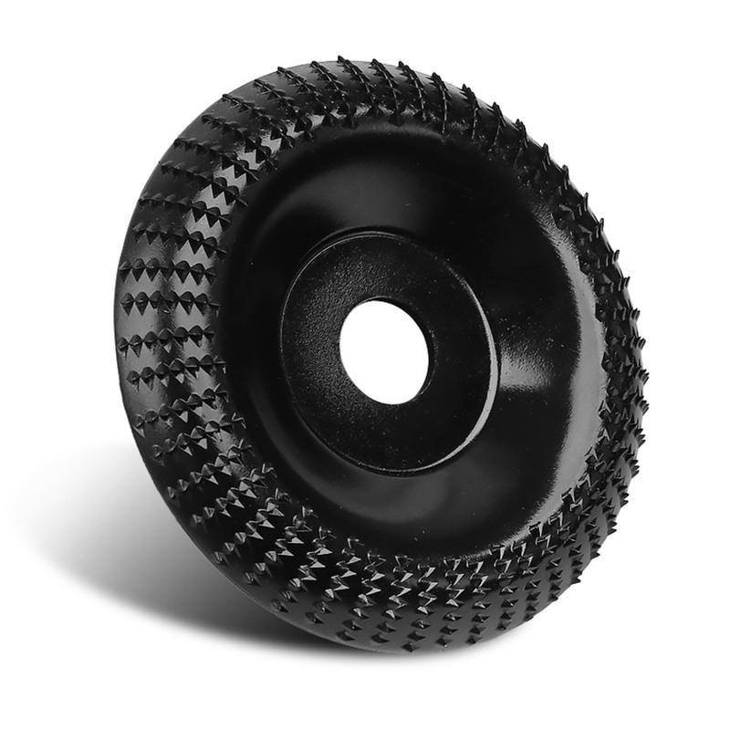 Product Introduction of 4 Inch Grinder Wheel Disc Wood Shaping Wheel Wood Grinding Shaping Disk 16/22mm Curved Grinding Disc Sanding Carving Rotary Tool 56