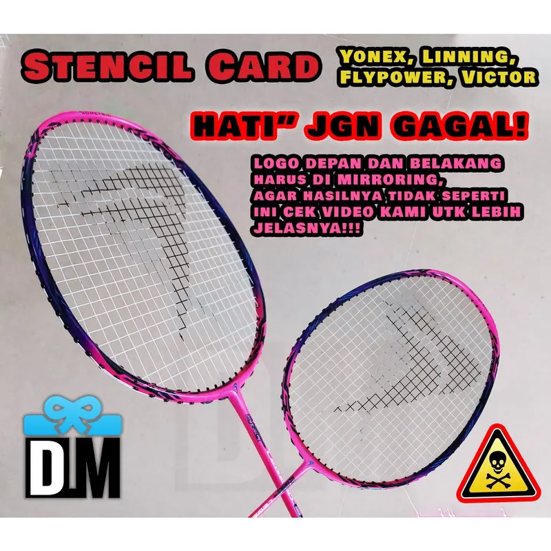 Stencil Senar Cat Tinta Raket Badminton Spidol Toyo Paint Marker Original Penanda Segala Jenis Bahan 5