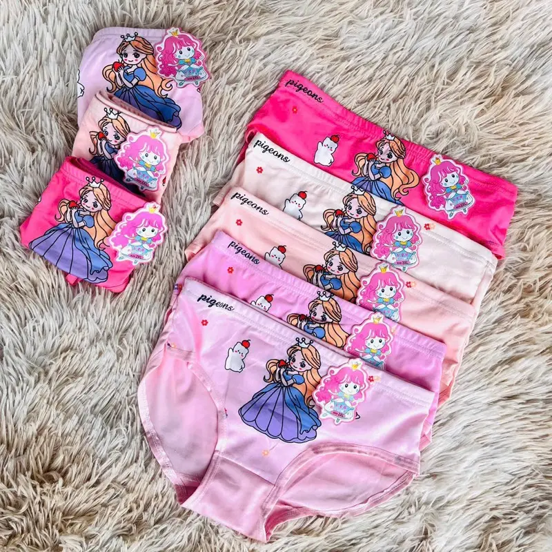 Set 10 Quần Lót cho bé gái từ 9-32kg Chất Liệu Cotton Thoáng Mát, Mềm Mịn, Hoạ Tiết Dễ Thương đồ đồ lót một mảnh màu xám 9-10 năm quanchi ptreem quanchip be 2